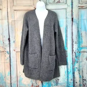 Madewell Sweaters Madewell Backstage Gray Open Wool Blend Knit